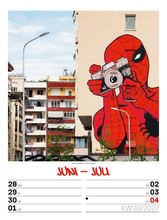 Produktbild: Street Art Wochenplaner Kalender 2027