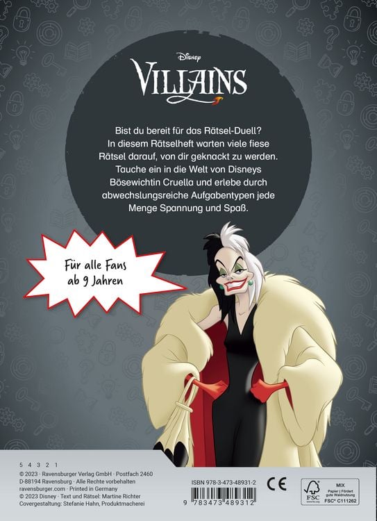 Produktbild: Disney Villains - Fiese Rätsel mit Cruella