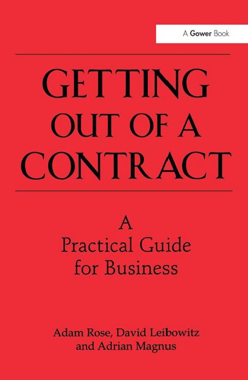 Produktbild: Getting Out of a Contract - A Practical Guide for Business