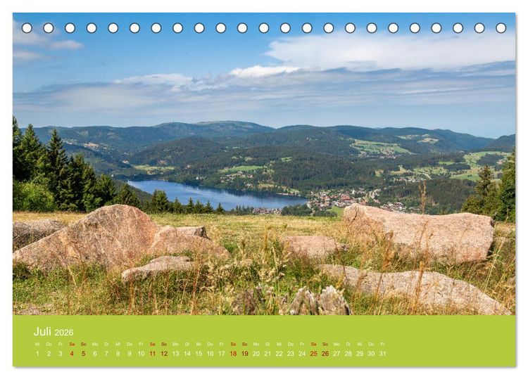 Produktbild: Hochschwarzwald - Traumhafte Landschaften im Schwarzwald (Tischkalender 2026 DIN A5 quer), CALVENDO Monatskalender