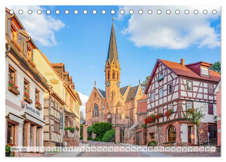 Produktbild: Miltenberg Impressionen (Tischkalender 2026 DIN A5 quer), CALVENDO Monatskalender