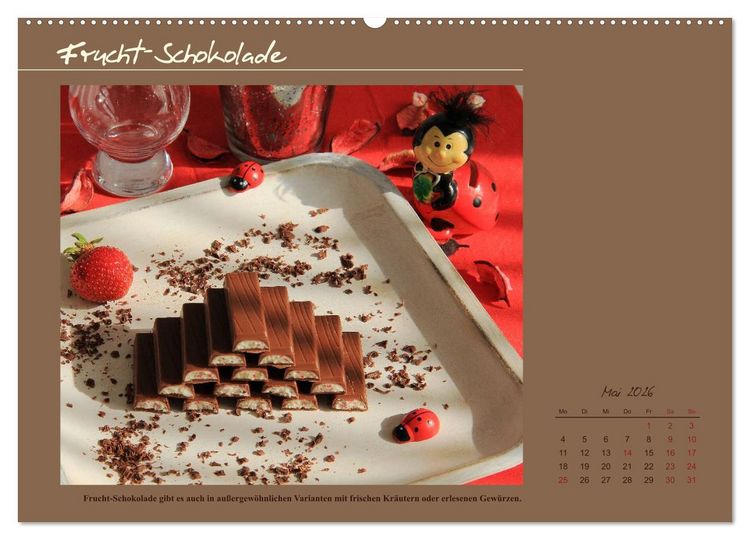 Produktbild: Schokolade - aus der Kakaobohne (Wandkalender 2026 DIN A2 quer), CALVENDO Monatskalender