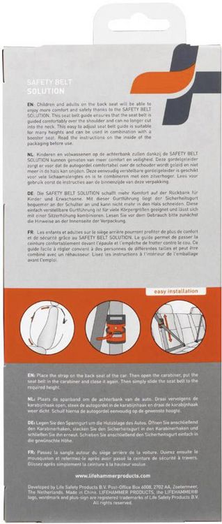 Produktbild: LifeHammer 19161 SAFETY BELT SOLUTION Sicherheitsgurtf&uuml;hrung Kinder, Erwachsene 1St.