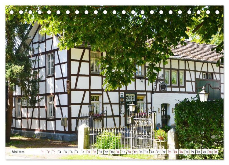 Produktbild: Fachwerkh&auml;user - Historische Geb&auml;ude rund um Simmerath (Tischkalender 2026 DIN A5 quer), CALVENDO Monatskalender