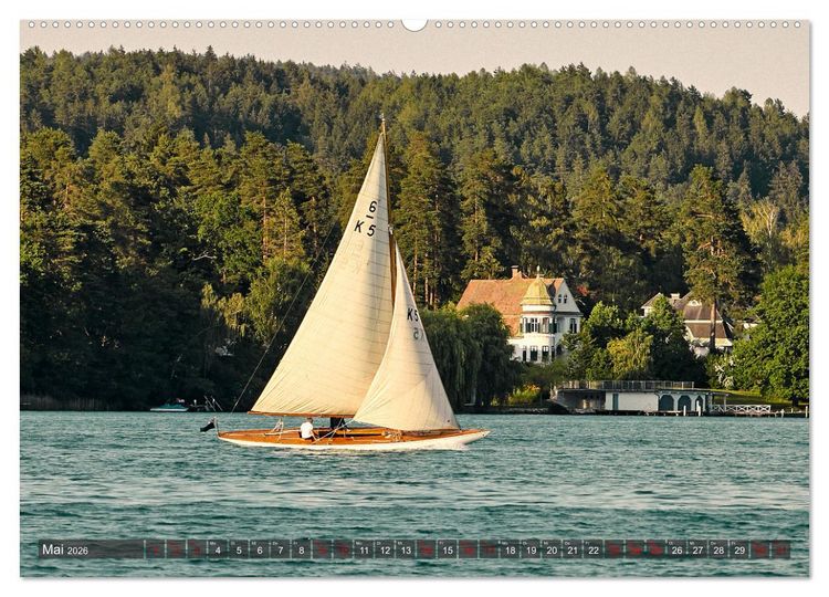 Produktbild: Der W&ouml;rthersee - &Ouml;sterreichs Riviera (hochwertiger Premium Wandkalender 2026 DIN A2 quer), Kunstdruck in Hochglanz