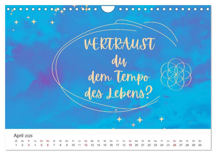 Produktbild: Lass Freude dein Kompass sein (Wandkalender 2026 DIN A4 quer), CALVENDO Monatskalender