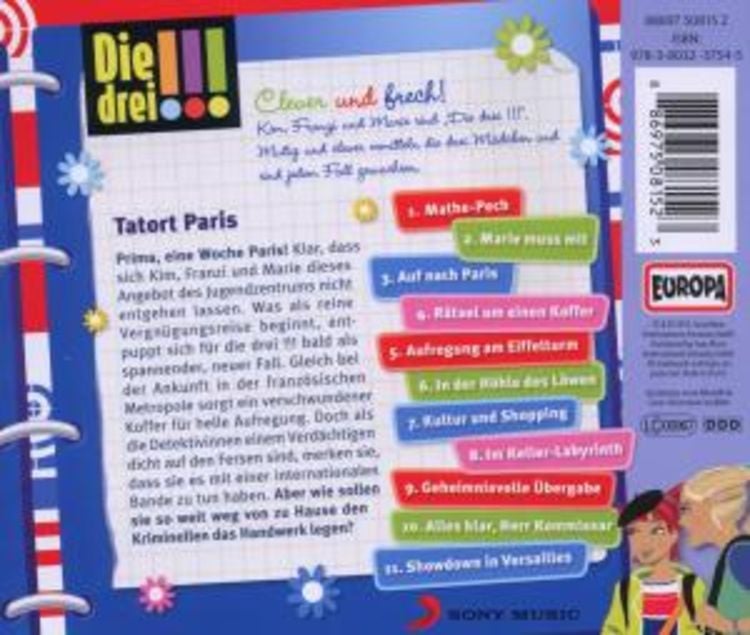 Die drei !!! (5) Tatort Paris