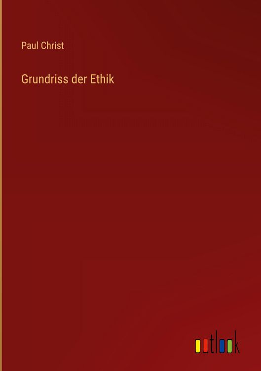 Produktbild: Grundriss der Ethik