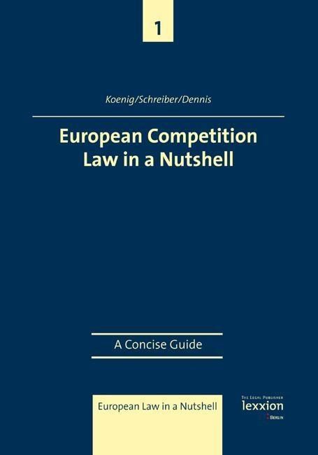 Produktbild: European Competition Law in a Nutshell