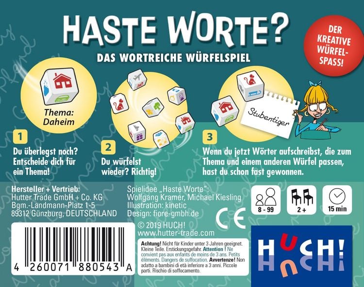 Produktbild: Haste Worte - Das wortreiche W&uuml;rfelspiel