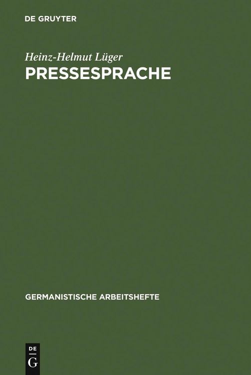 Produktbild: Pressesprache