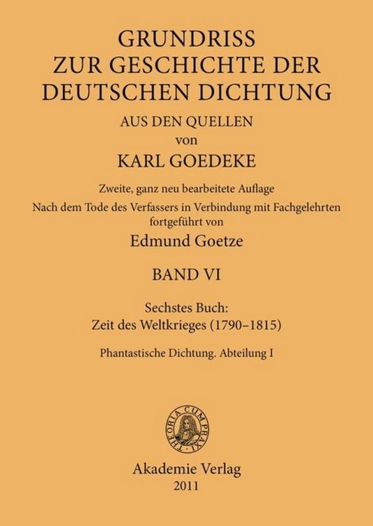 Produktbild: Siebentes Buch: Zeit des Weltkrieges (1790&ndash;1815)