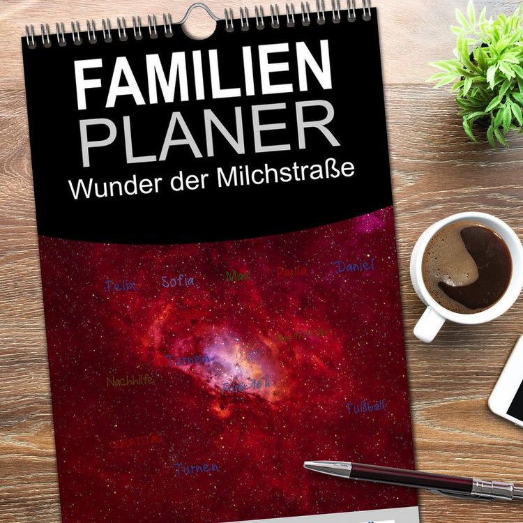 Produktbild: Familienplaner 2026 - Wunder der Milchstra&szlig;e mit 5 Spalten (Wandkalender, 21 x 45 cm) CALVENDO