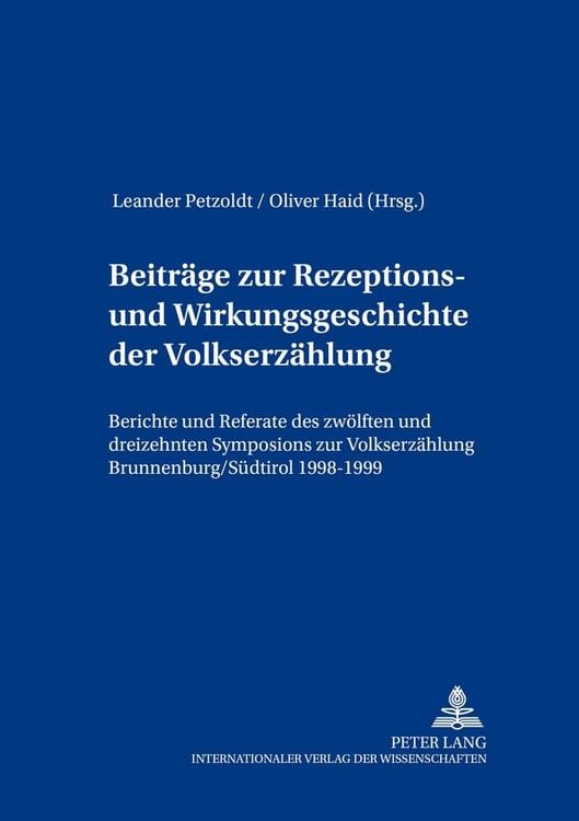 Produktbild: Beitr&auml;ge zur Rezeptions- und Wirkungsgeschichte der Volkserz&auml;hlung