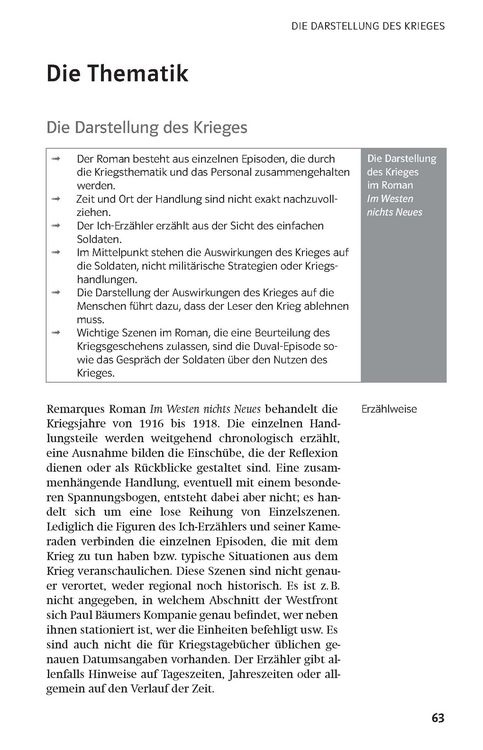 Produktbild: Lekt&uuml;rehilfen "Im Westen nichts Neues"