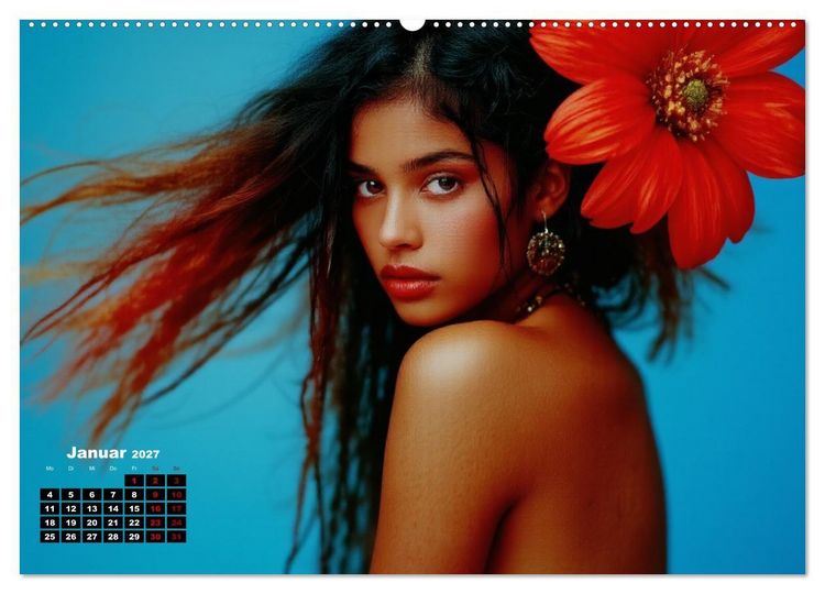 Produktbild: Florale Anmut (Wandkalender 2027 DIN A2 quer), CALVENDO Monatskalender