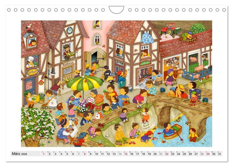 Produktbild: Meine kleine Wimmelwelt (Wandkalender 2026 DIN A4 quer), CALVENDO Monatskalender