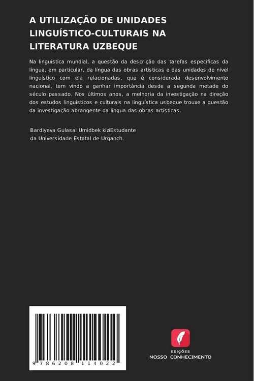 Produktbild: A Utiliza&ccedil;&atilde;o De Unidades Lingu&iacute;stico-Culturais Na Literatura Uzbeque