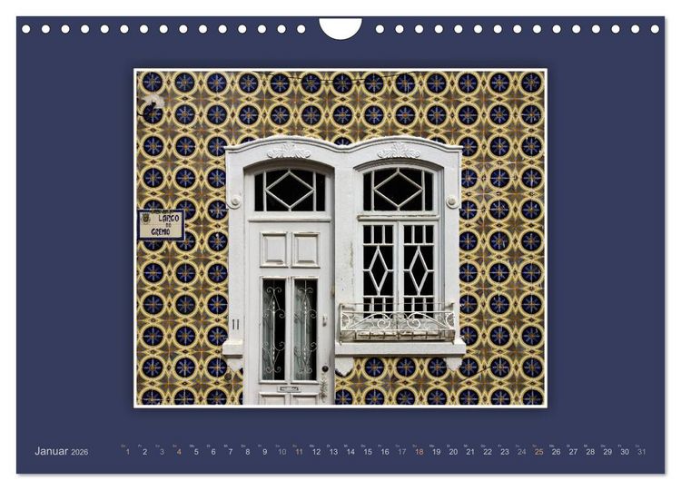 Produktbild: Azulejo-Fassaden in Portugal (Wandkalender 2026 DIN A4 quer), CALVENDO Monatskalender