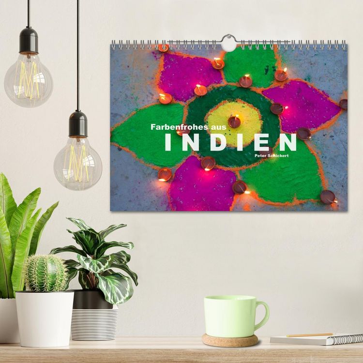 Produktbild: Farbenfrohes aus Indien (Wandkalender 2026 DIN A4 quer), CALVENDO Monatskalender