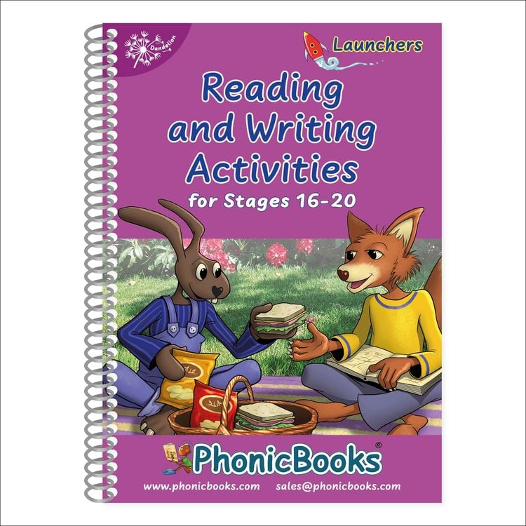 Produktbild: Phonic Books Dandelion Launchers Reading and Writing Activities for Stages 16-20 the Itch ('Tch' and 'Ve', Two Syllable Suffixes -Ed and -Ing and Spelling