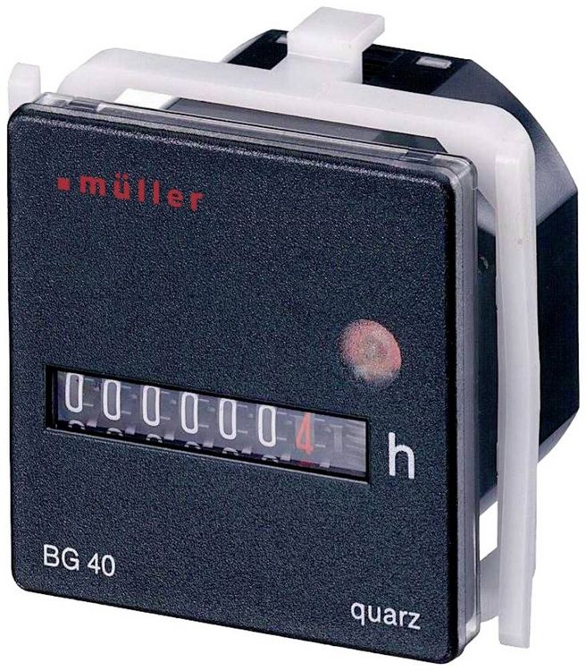 Produktbild: M&uuml;ller BG 40.17 12-48V DC Betriebsstundenz&auml;hler Rollenz&auml;hlwerk