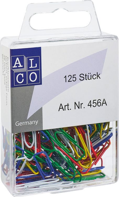 Produktbild: B&uuml;roklammern farbig 26mm