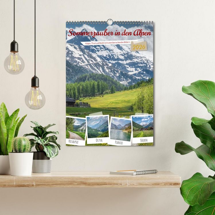 Produktbild: Sommerzauber in den Alpen (Wandkalender 2026 DIN A3 hoch), CALVENDO Monatskalender