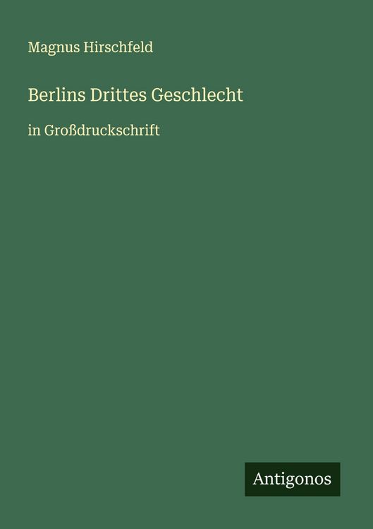 Produktbild: Berlins Drittes Geschlecht
