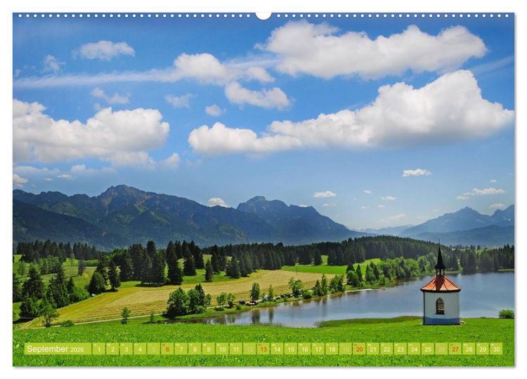 Produktbild: Romantische Kirchen und Kapellen (Wandkalender 2026 DIN A2 quer), CALVENDO Monatskalender