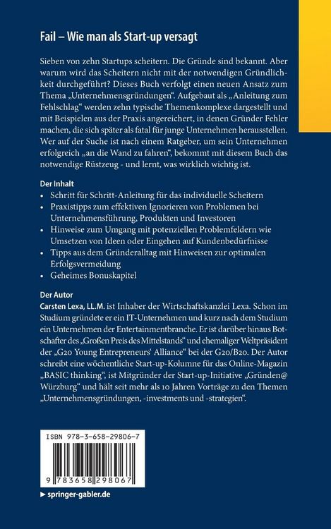 Produktbild: Fail &ndash; Wie man als Start-up versagt