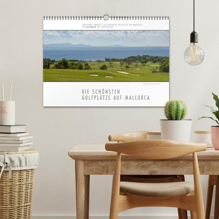 Produktbild: Emotionale Momente: Die sch&ouml;nsten Golfpl&auml;tze auf Mallorca. (Wandkalender 2026 DIN A3 quer), CALVENDO Monatskalender