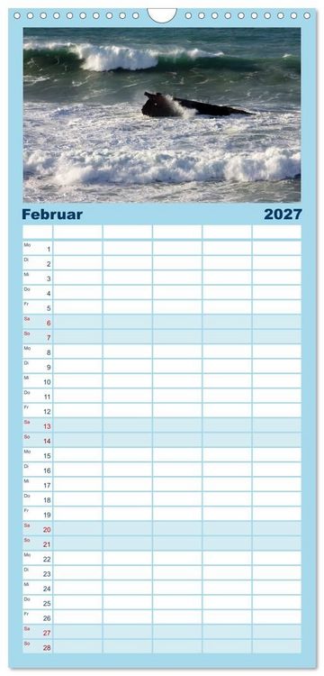 Produktbild: Familienplaner 2027 - Fuerteventura mit 5 Spalten (Wandkalender, 21 x 45 cm) CALVENDO