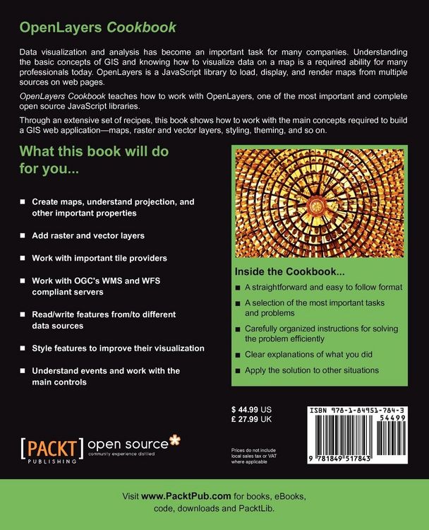 Produktbild: Openlayers Cookbook