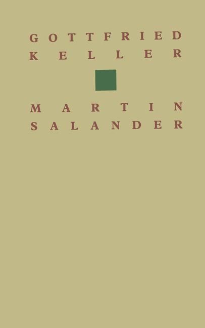 Produktbild: Gottfried Keller Martin Salander