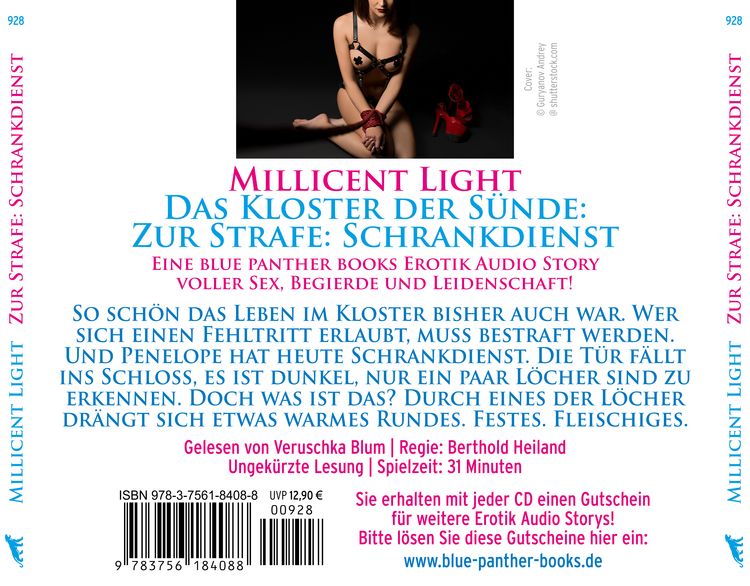 Produktbild: Das Kloster der S&uuml;nde: Zur Strafe: Schrankdienst | Erotik Audio Story | Erotisches H&ouml;rbuch Audio-CD