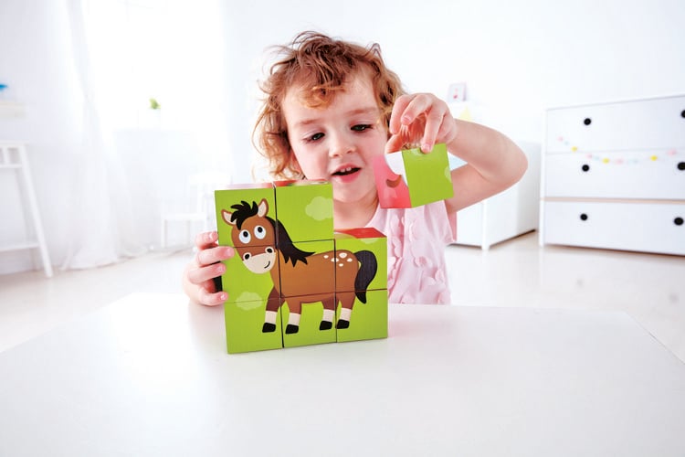 Produktbild: Hape Blockpuzzle Bauernhof (Kinderpuzzle)