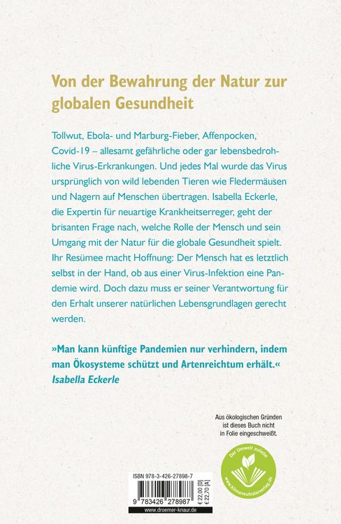 Produktbild: Von Viren, Flederm&auml;usen und Menschen