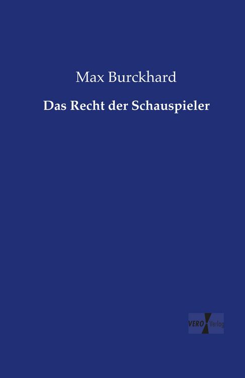 Produktbild: Das Recht der Schauspieler