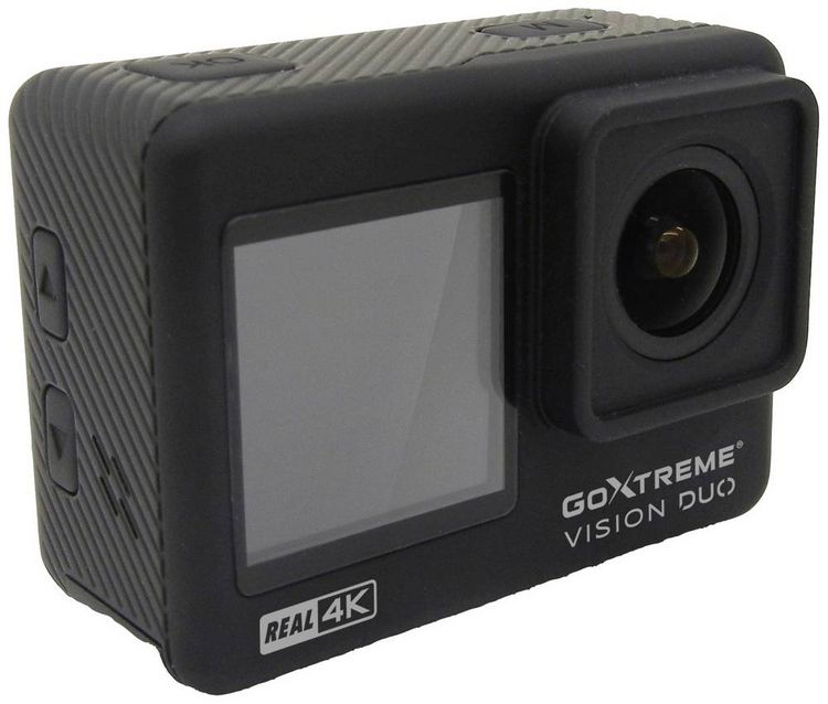 Produktbild: GoXtreme GoXtreme Vision Duo 4K Action Cam 4K, Dual-Display, Spritzwassergesch&uuml;tzt, Staubgesch&uuml;tzt, Wasserfest, WLAN, Zeitraffer