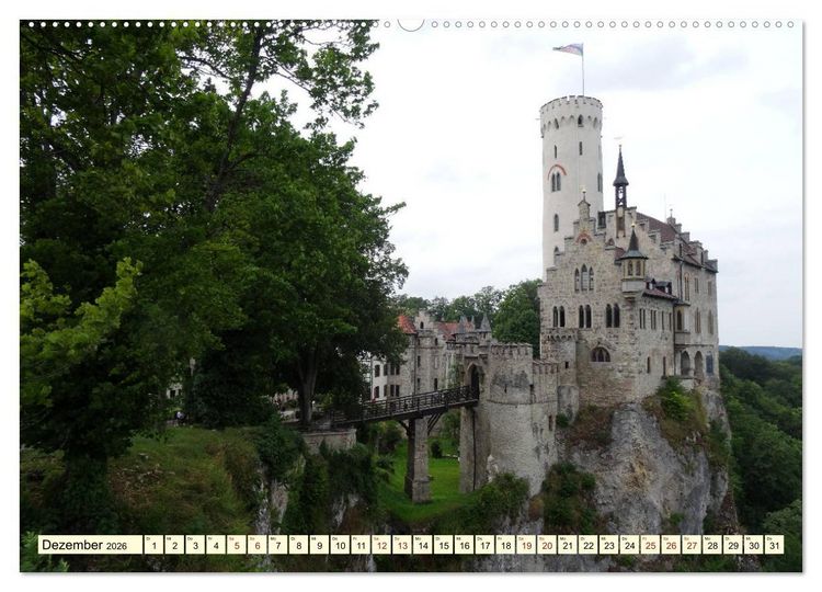 Produktbild: Sehenswertes im Schwaben-Land (Wandkalender 2026 DIN A2 quer), CALVENDO Monatskalender