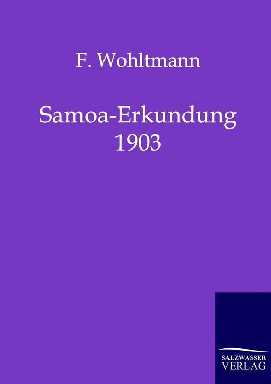 Produktbild: Samoa-Erkundung 1903
