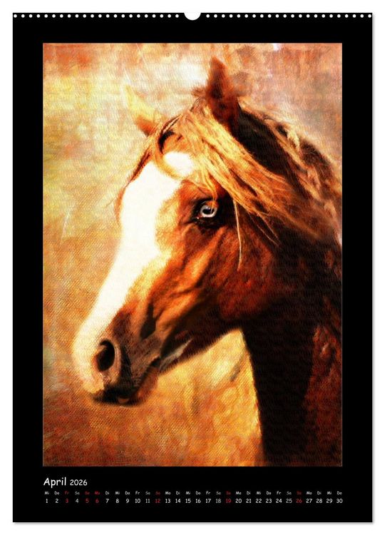 Produktbild: Art Horse 2026 (Wandkalender 2026 DIN A2 hoch), CALVENDO Monatskalender