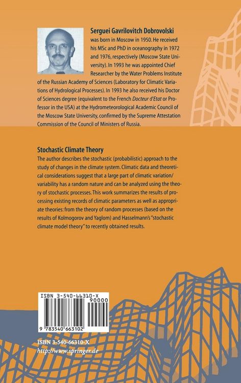 Produktbild: Stochastic Climate Theory