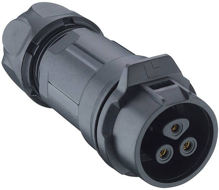 Produktbild: Lutronic 0261 02 Rundsteckverbinder Kupplung, gerade Gesamtpolzahl: 2 1St.