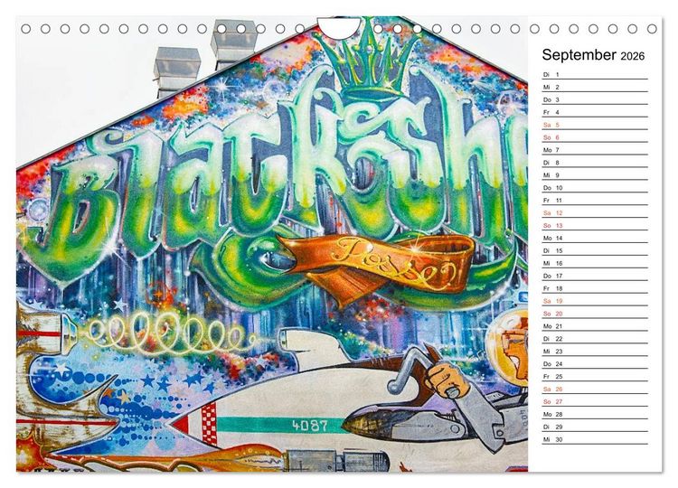 Produktbild: Graffiti (Wandkalender 2026 DIN A4 quer), CALVENDO Monatskalender