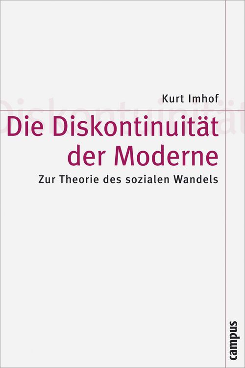 Produktbild: Die Diskontinuit&auml;t der Moderne