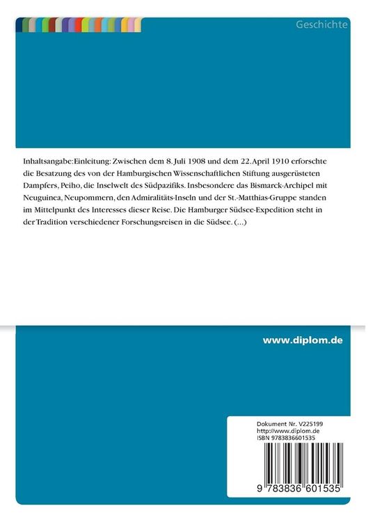 Produktbild: Das erste Jahr der Hamburger S&uuml;dsee-Expedition in Deutsch-Neuguinea (1908 - 1909)