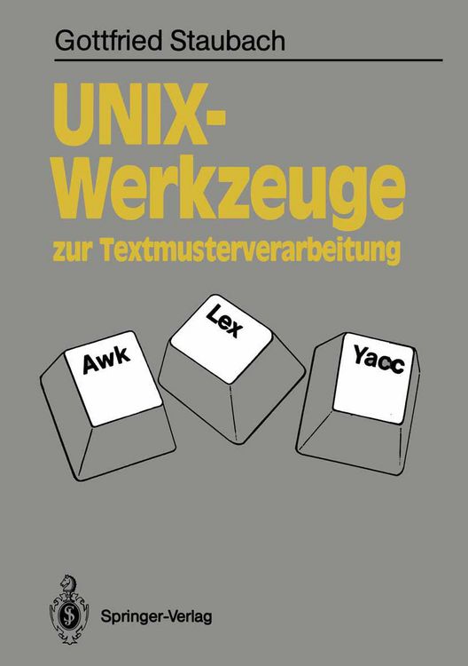 Produktbild: UNIX-Werkzeuge zur Textmusterverarbeitung