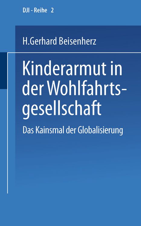 Produktbild: Kinderarmut in der Wohlfahrtsgesellschaft